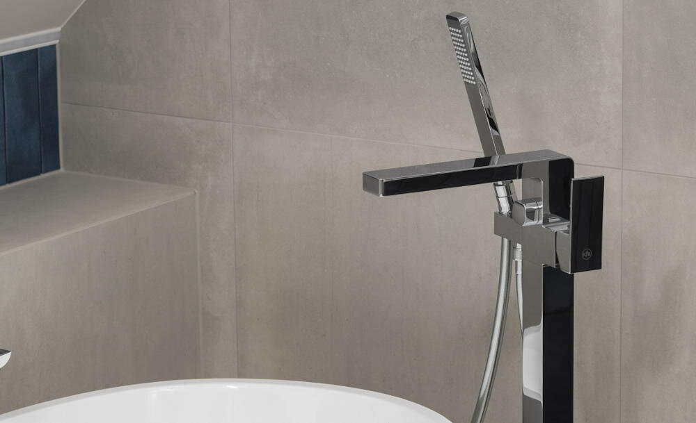 KFA ARMATURA Logon 5135-510-00 bateria umywalkowa logon kolekcja geometryczny uchwyt łazienkowa aranżacja