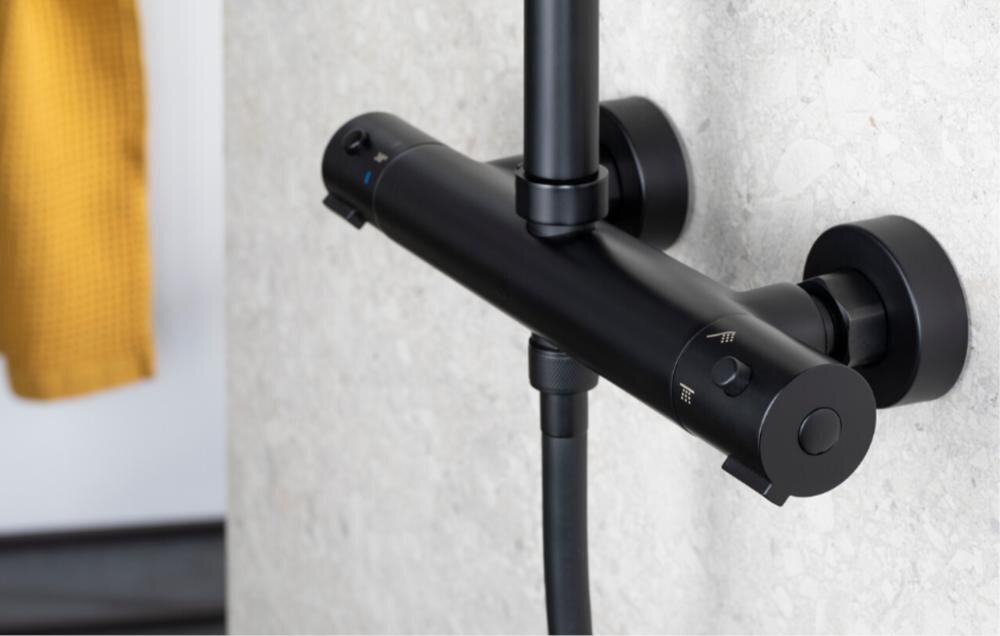 KFA ARMATURA Moza 5736-910-81 bateria termostatyczna strumień temperatura woda głowica sedal korpus cool touch oparzenie