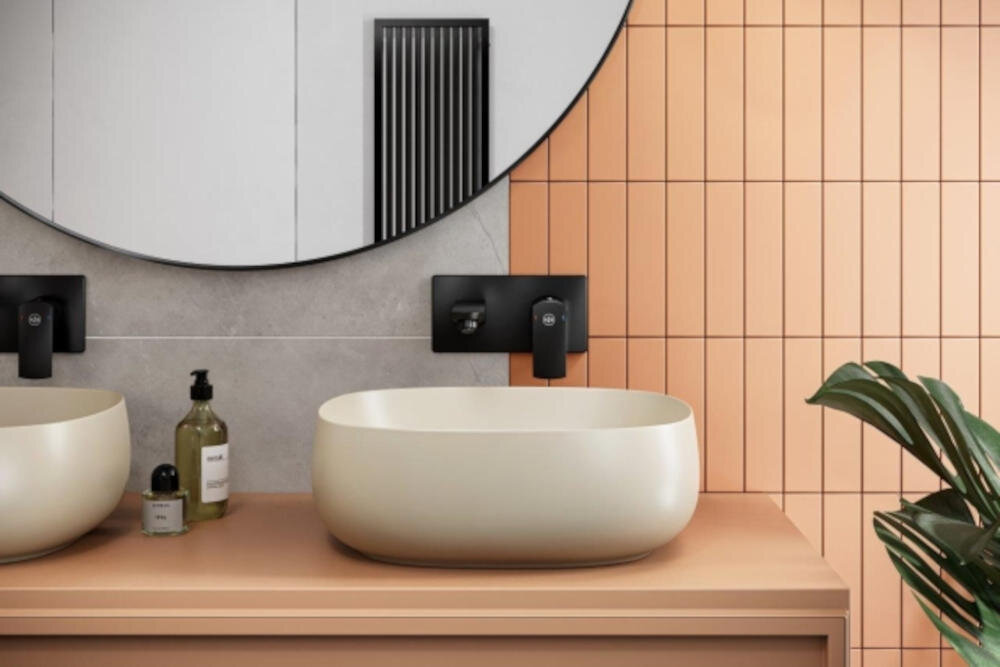 KFA ARMATURA Mokait 5539-810-81 bateria umywalkowa logon kolekcja geometryczny uchwyt łazienkowa aranżacja