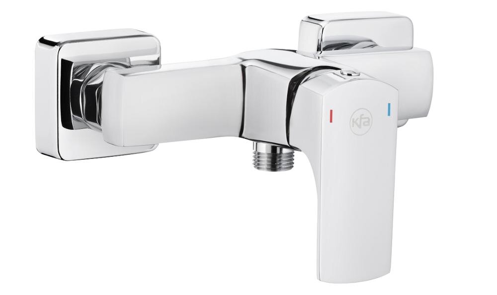 KFA ARMATURA Mokait 5536-010-00 chrom bateria natryskowa regulacja strumień montaż ścienny wysoka jakość mosiądz