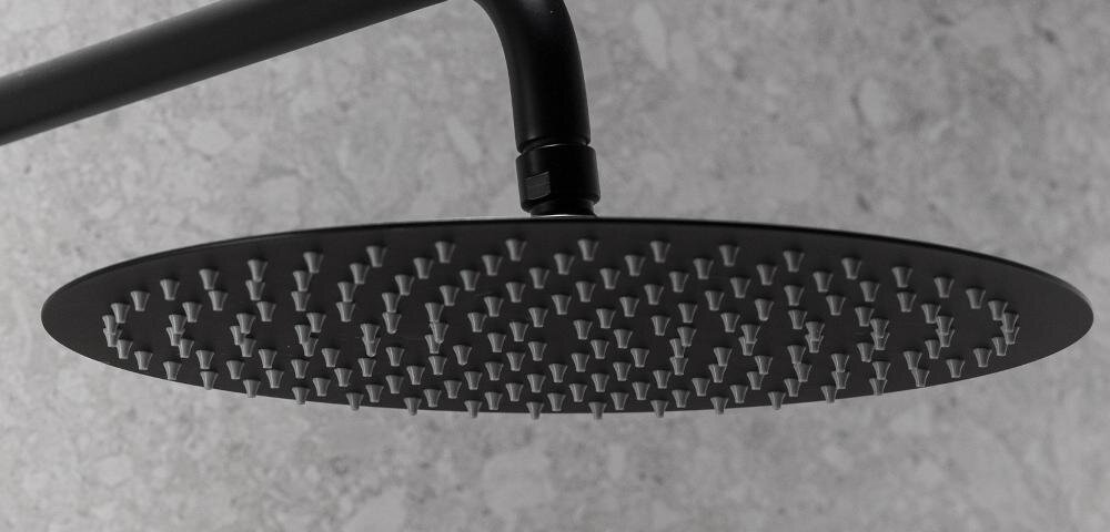 KFA ARMATURA Moza 5736-920-81 deszczownica okrągła zestaw woda metalowy dysk funkcjonalność design regulacja strumień woda komfort