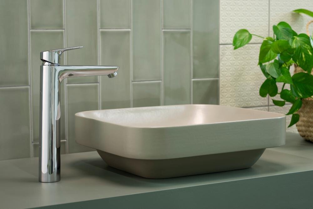 KFA ARMATURA Abasha bateria umywalkowa kolekcja geometryczny uchwyt łazienkowa aranżacja