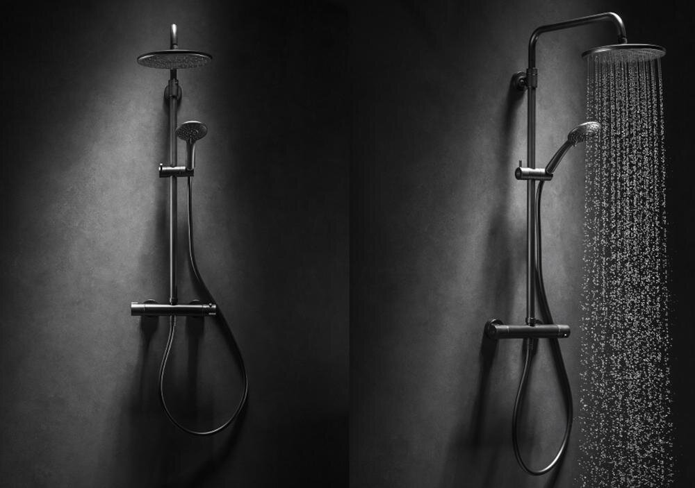 KFA ARMATURA Moza 841-220-81 zestaw prysznicowy deszczownica kształt łazienka