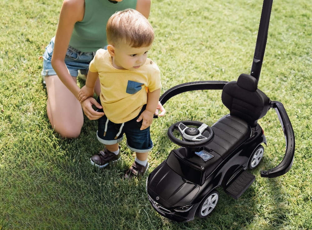 Jeździk SUN BABY Mercedes Coupe AMG C36 Czarny siedzisko oparcie Praktyczny schowek wygoda