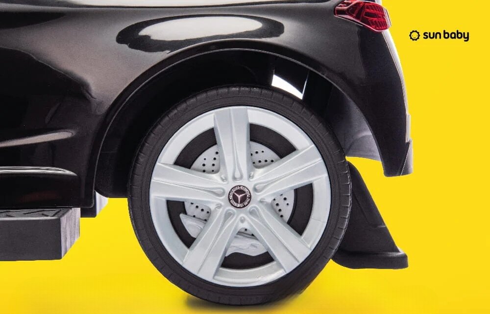 Jeździk SUN BABY Mercedes Coupe AMG C36 Czarny duże koła ułatwienie przeszkody teren jazda płynność