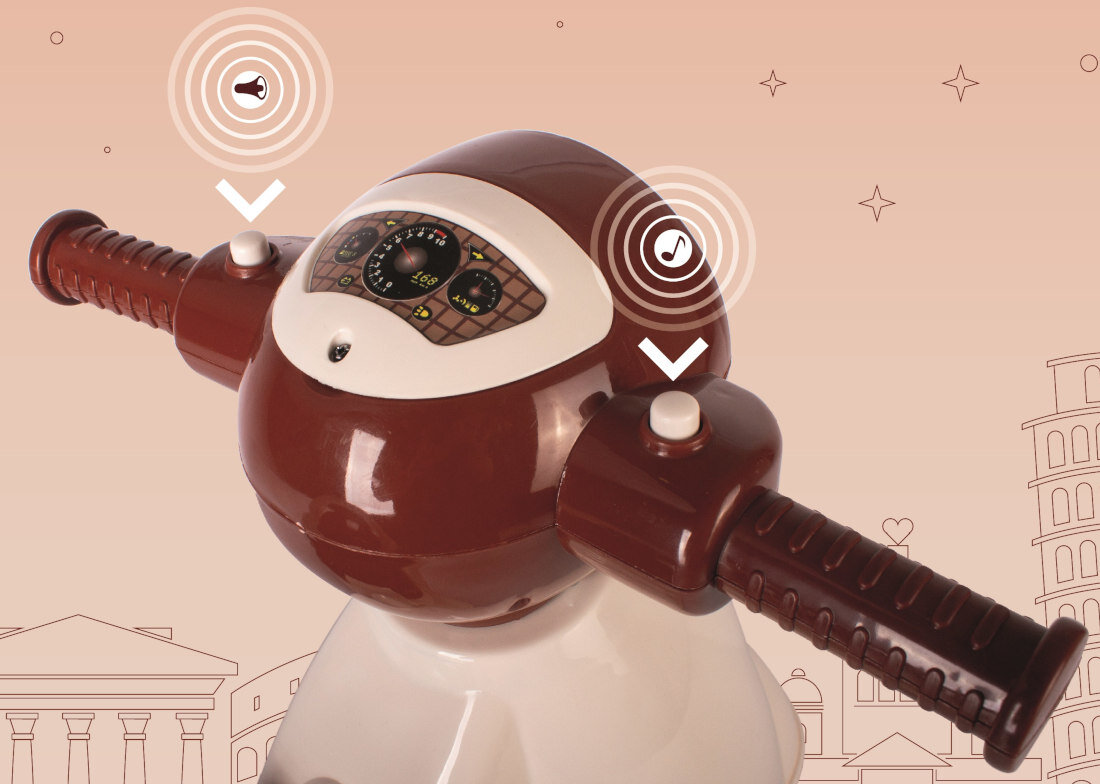 Jeździk SUN BABY Scooter J05.052.0.1 Kierownica z dźwiękami zawaba realizm wrażenia