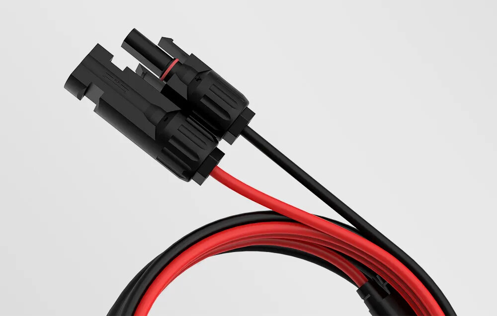 Kabel EcoFlow MC4 do paneli fotowoltaicznych XT60i 2.5m dlugosc 2,5 metra swoboda z wysokiej jakosci tworzywa sztucznego duza wytrzymalosc odpornosc na warunki atmosferyczne