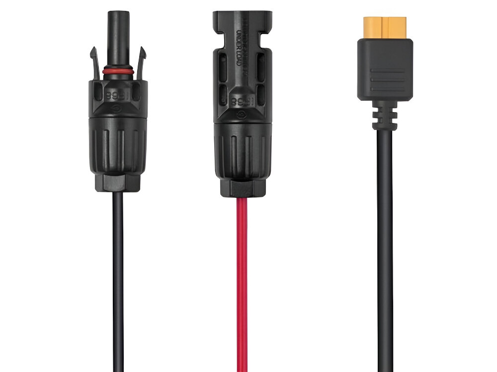 Kabel EcoFlow MC4 do paneli fotowoltaicznych XT60i 2.5m zlacza MC4 XT60i szybkie bezproblemowe podlaczenie do stacji zasilania DELTA i RIVER