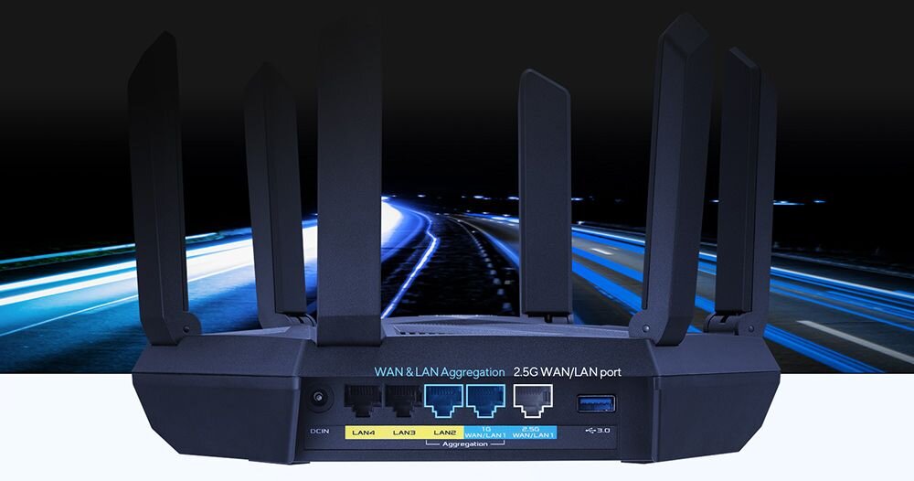 Router ASUS RT-AXE7800 - WAN i LAN