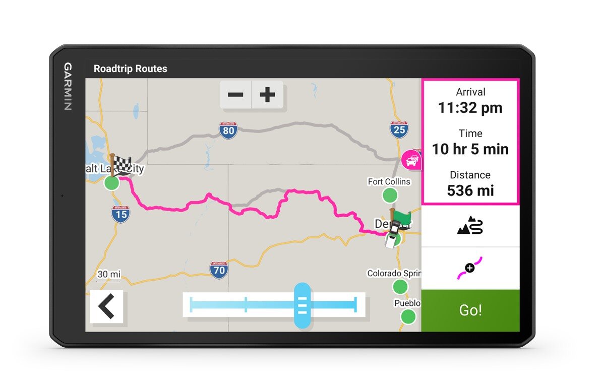 Malownicze trasy nawigacji Garmin Camper 1095 EU MT-D
