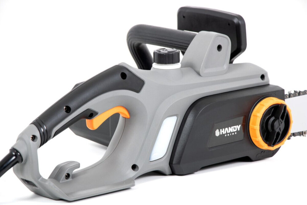 Pilarka elektryczna HANDY PRIME OTP2500QTX silidny podwojny uchwyt ergonomiczna konstrukcja rekojesc pokryta antyposlizgowym materialem automatyczny hamulec