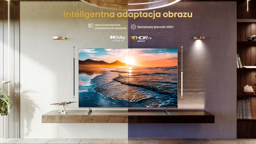 Telewizor HISENSE U6KQ  - jasność