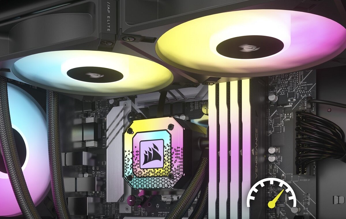 Wentylator CORSAIR iCUE Elite RGB podświetlenie RGB Skuteczna cicha praca Wysoka wydajność Wbudowane diody LED Wysoka jakość