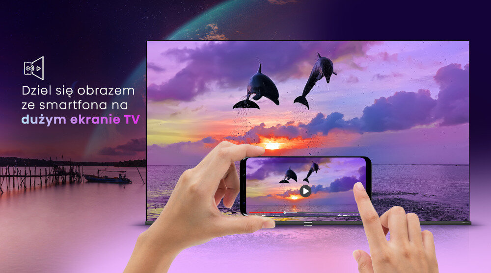 Telewizor HISENSE E7KQ  - ekran