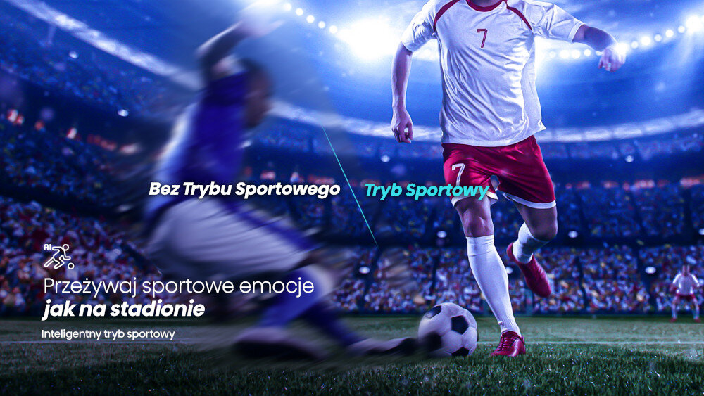 Telewizor HISENSE E7KQ  - tryb sportowy