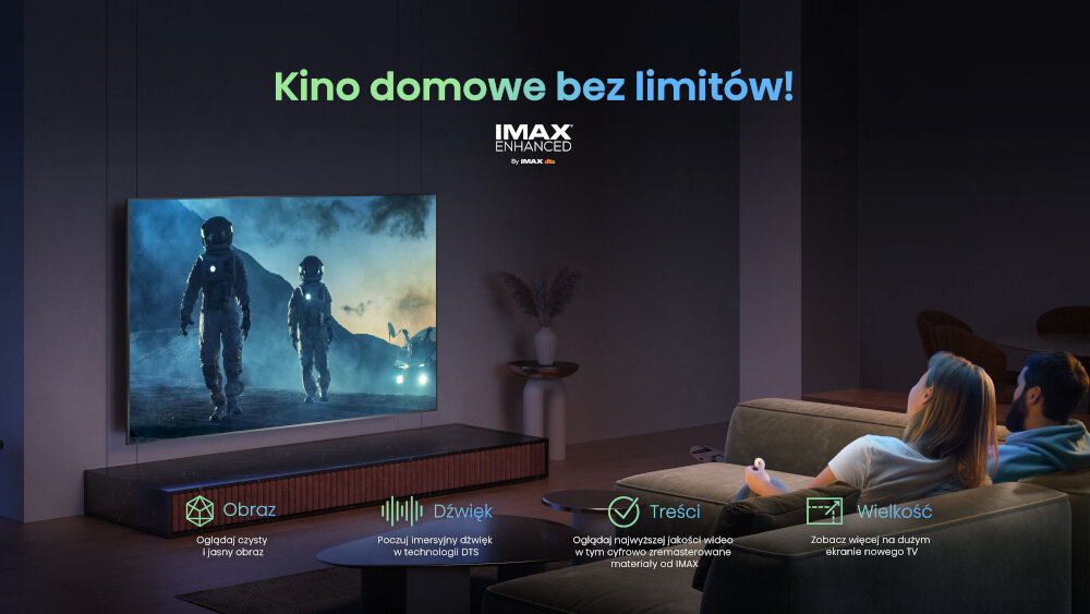 Telewizor HISENSE A85K - imax