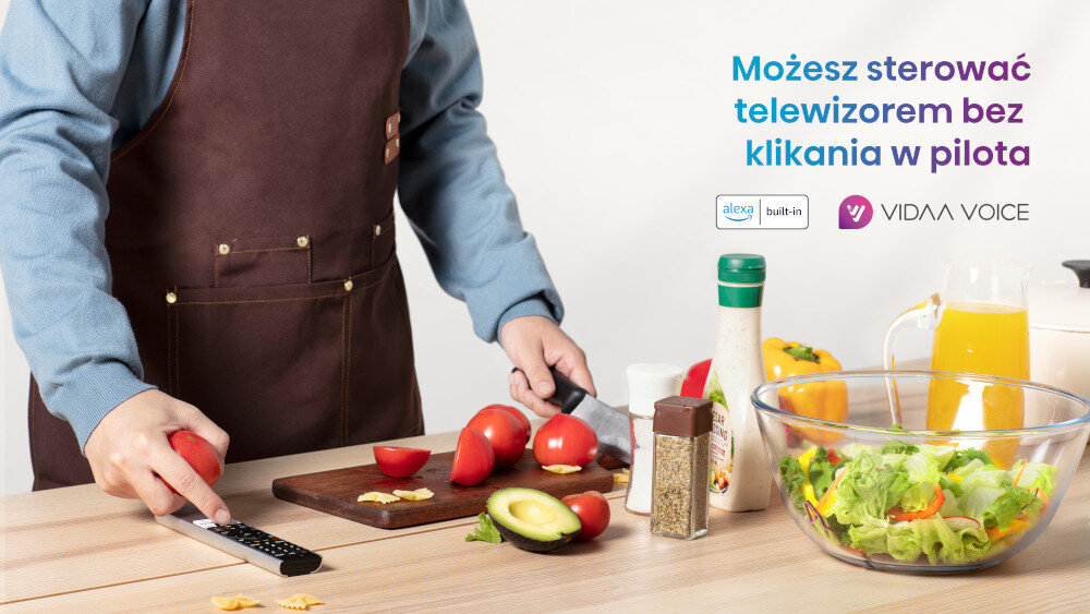 Telewizor HISENSE A85K - sterowanie głosowe