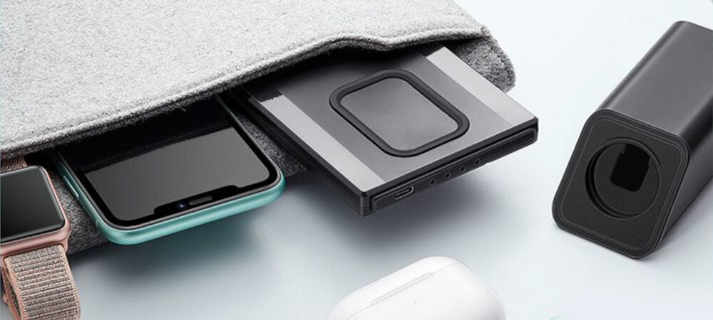 ŁADOWARKA INDUKCYJNA ESR 3IN1 WIRELESS CHARGING STATION BLACK przechowywanie zestaw