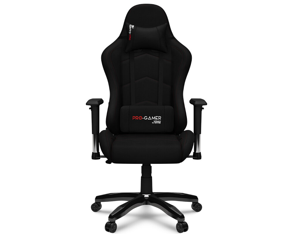 Fotel PRO-GAMER Falcon Komfort wygoda regulacja podłokietniki poduszki sesje wielogodzinne kółka obciążenie mechanizm