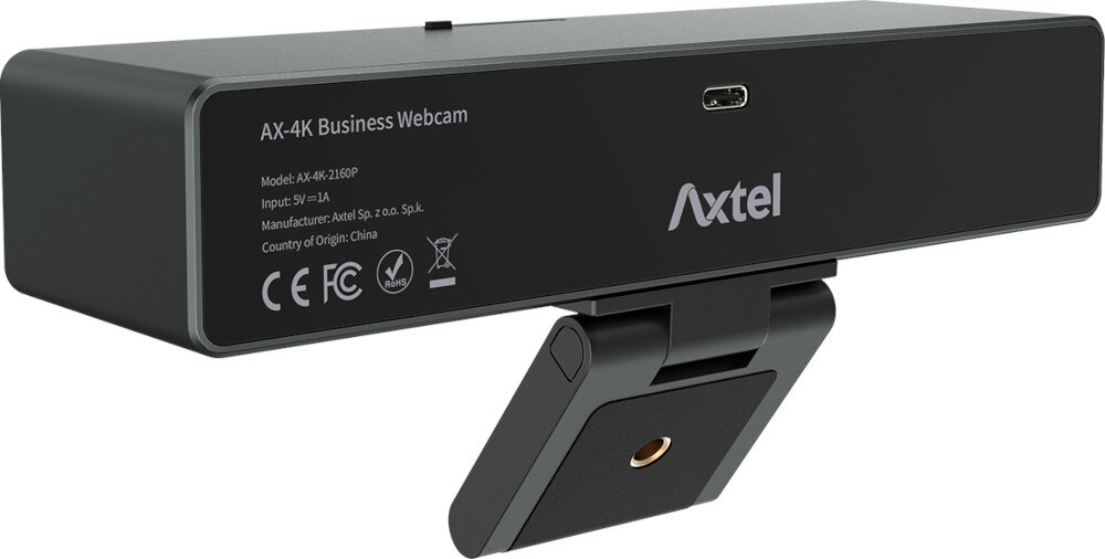 Kamera internetowa AXTEL AX-4K Business podłączenie konfiguracja kabel