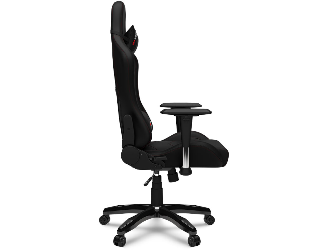 Fotel PRO-GAMER Falcon Komfort wygoda regulacja podłokietniki poduszki sesje wielogodzinne kółka obciążenie mechanizm