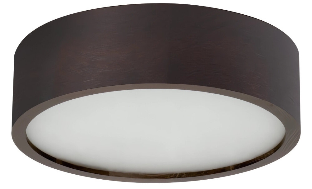 Plafon sufitowy KANLUX Jasmin 270-WE elegancka stylowa oprawa oswietleniowa w ciemno brazowym kolorze klasyczny minimalistyczny charakter