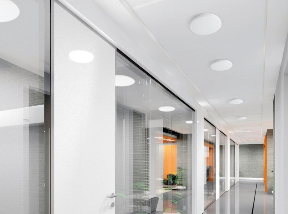 Plafon sufitowy KANLUX Varso LED 18W-NW-O-SE zintegrowany gwint z diodami LED moc 18 W jasne rownomierne energooszczedne oswietlenie technologia LED oszczednosc energii dluga zwyotnosc strumien swietlny 1700 lm zywotnosc do 20000 godzin