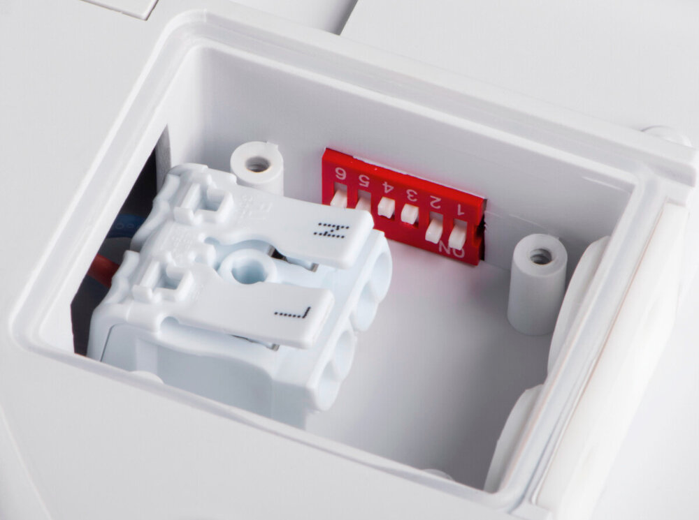 Plafon sufitowa KANLUX Orte LED 18W-NW-O-SE Biały montaz prosty intuicyjny komplet montazowy kostka samozaciskowa