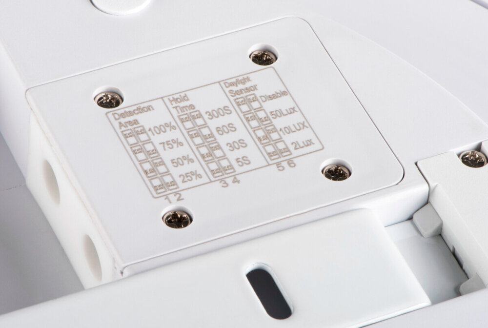 Plafon sufitowa KANLUX Orte LED 24W-NW-O-SE Biały czujnik ruchu obszar 360 stopni zasieg 6 metrow