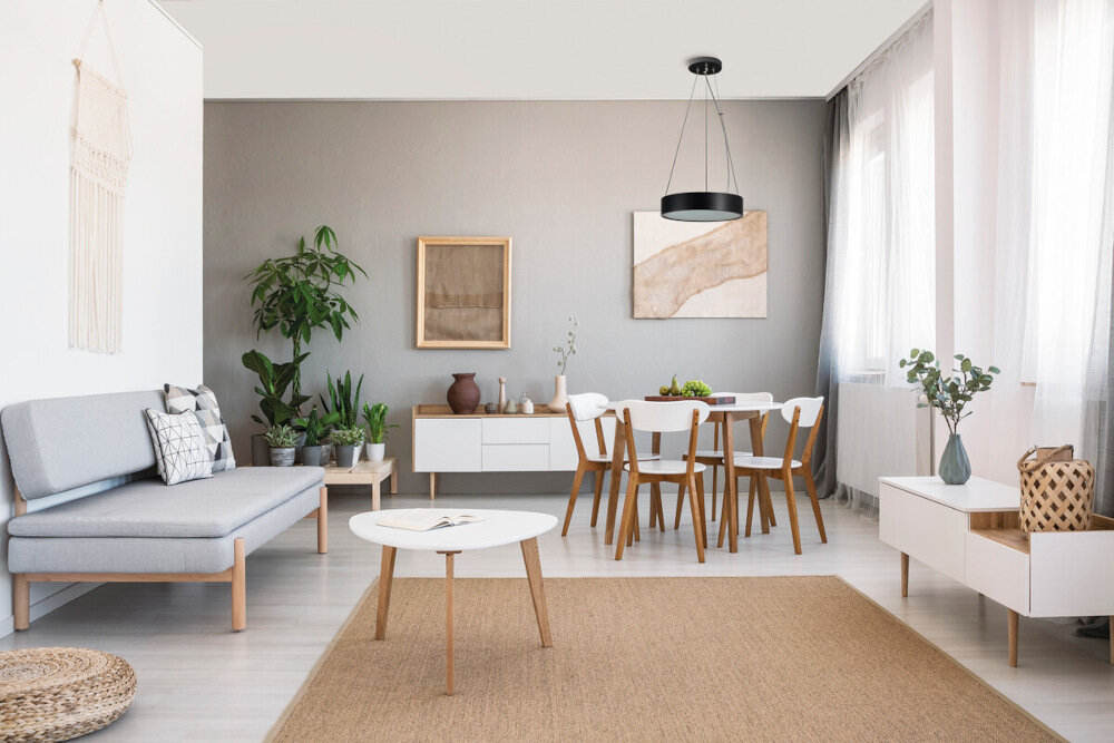 Lampa sufitowa KANLUX Jasmin C 470-W-M Biały klasyczny minimalistycznym design elegancka zwarte linie kolor bialy okragly klosz z drewna z widoczna struktura drewniana trawione szklo
