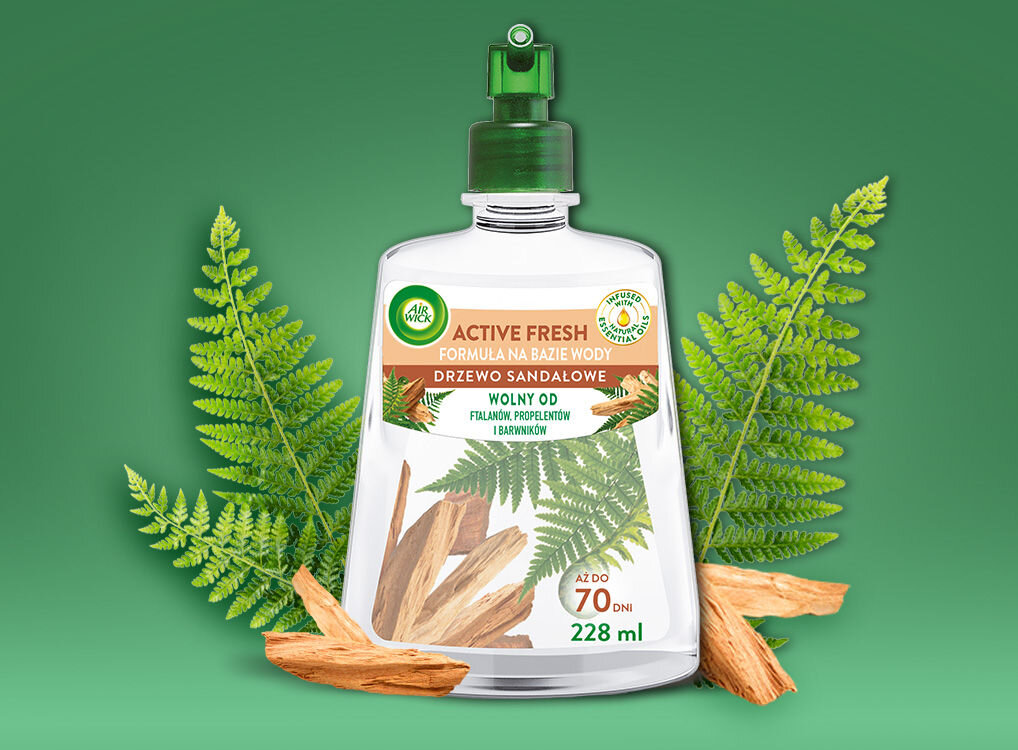 Wkład do odświeżacza powietrza AIR WICK Active Fresh Drzewo Sandałowe 228 ml