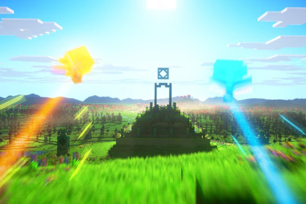 Minecraft Legends - Edycja Deluxe Gra PS5 korupcja zabawa obrona sojusznicy walka pigliny kraina skarby