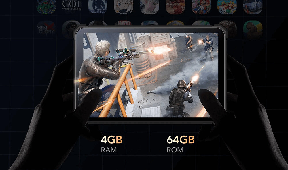 TABLET OUKITEL RT3 rozdzielczość rdzenie przekątna czujniki aparat głośnik czas pracy procesor transmisja danych waga wifi pamięć złącza zestaw 