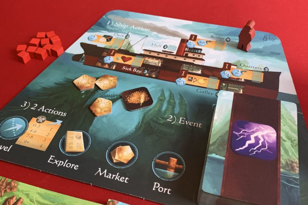 Gra planszowa LUCKY DUCK GAMES Uśpieni bogowie zabawa przyjaciele współpraca kampania woda bogowue odkrywanie eksploracja