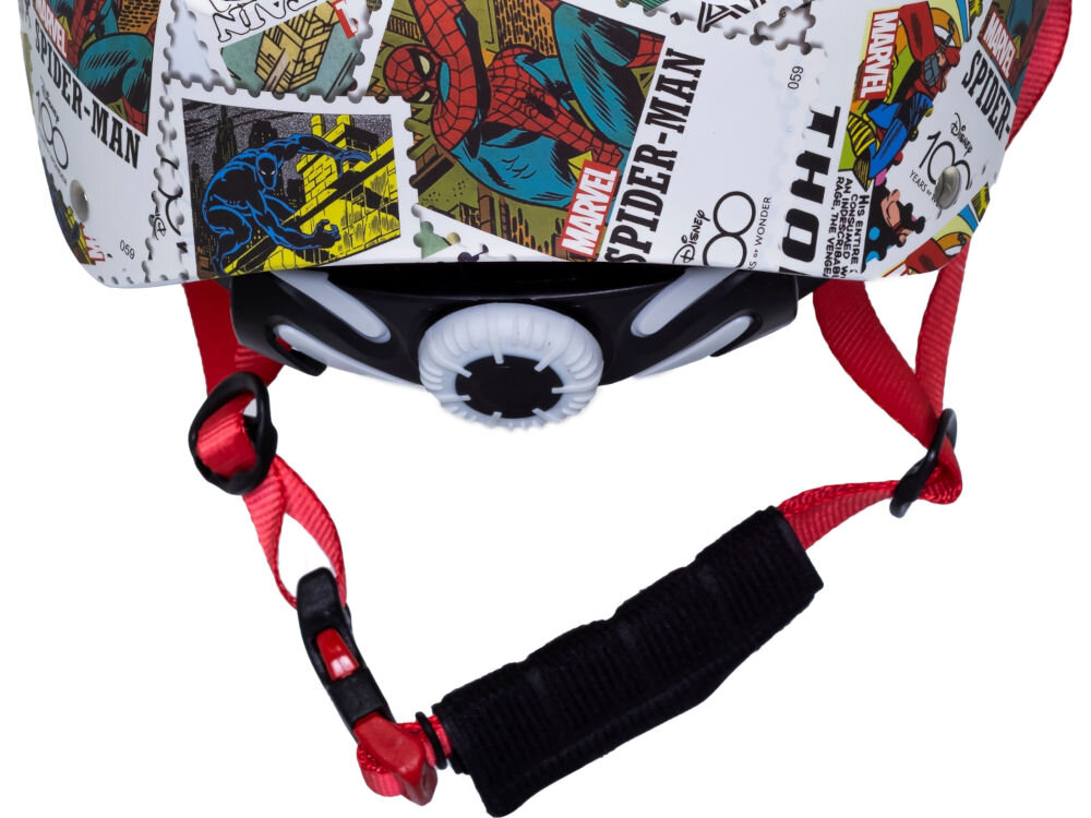 Kask rowerowy DISNEY Marvel Stamps D100 Wielokolorowy dla Dzieci (rozmiar M) regulacja otwory wentylacyjne