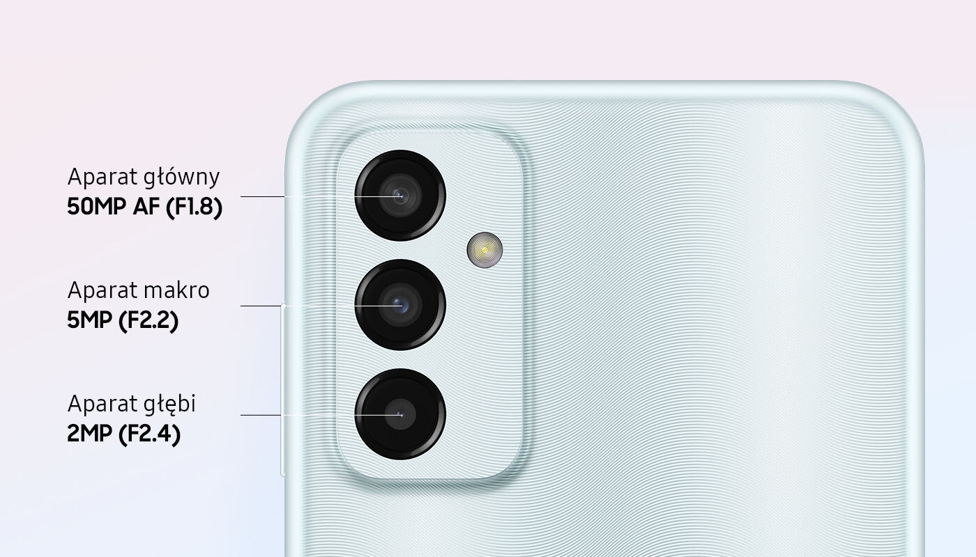 Cztery aparaty Samsung Galaxy M13 oferują szereg możliwości fotografowania i filmowania Cztery aparaty Samsung Galaxy M13 oferują szereg możliwości fotografowania i filmowania