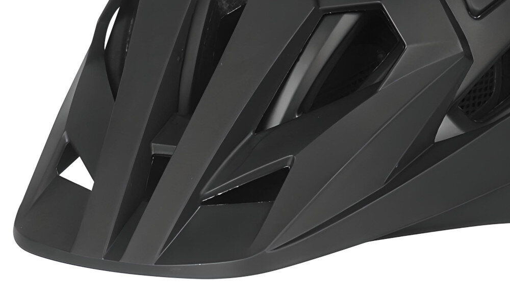 Kask rowerowy VÖGEL VKA-935BK Czarny MTB (rozmiar L-XL) niewielki daszek chroni twarz