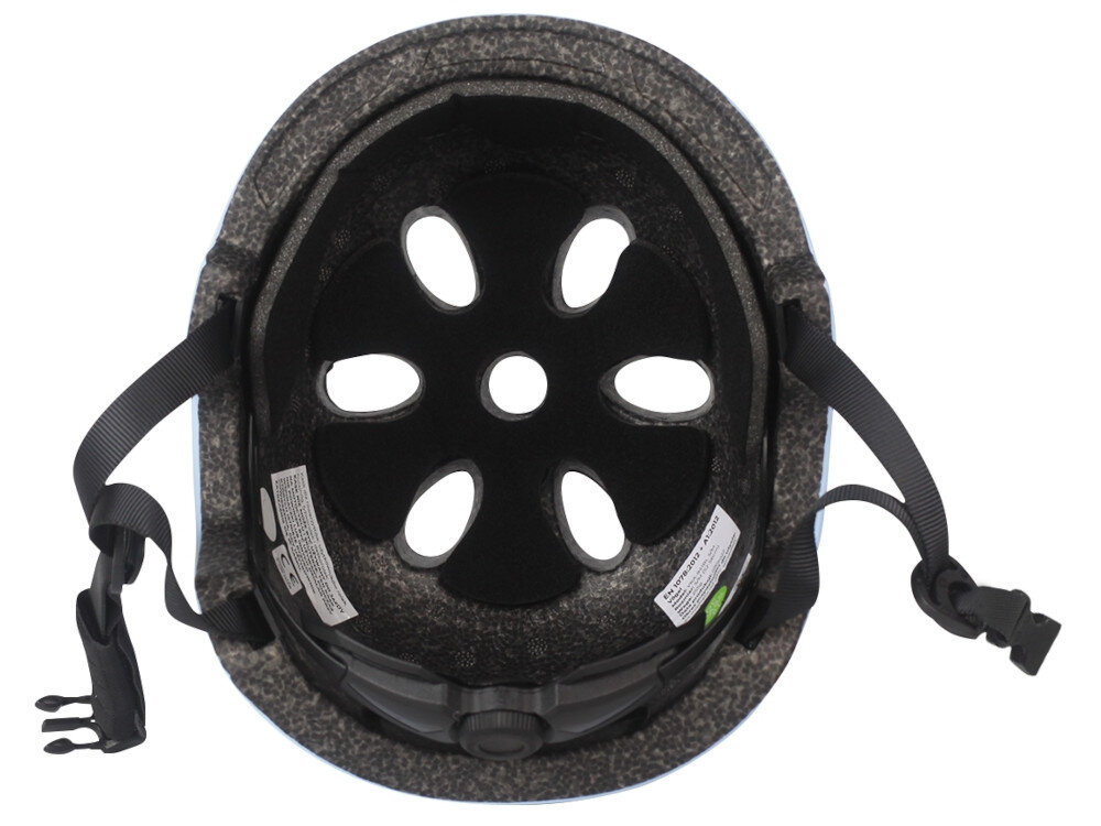 Kask VÖGEL VKA-941BL Niebieski 48-52 cm (rozmiar M/L) technologia In-Mold zmniejszona masa otwory wentylacyjne bardzo dobra cyrkulacja i wentylacja powietrza wnętrze kasku z miękkiej pianki i styropianu EPS nie powoduje ucisku głowy i dyskomfortu
