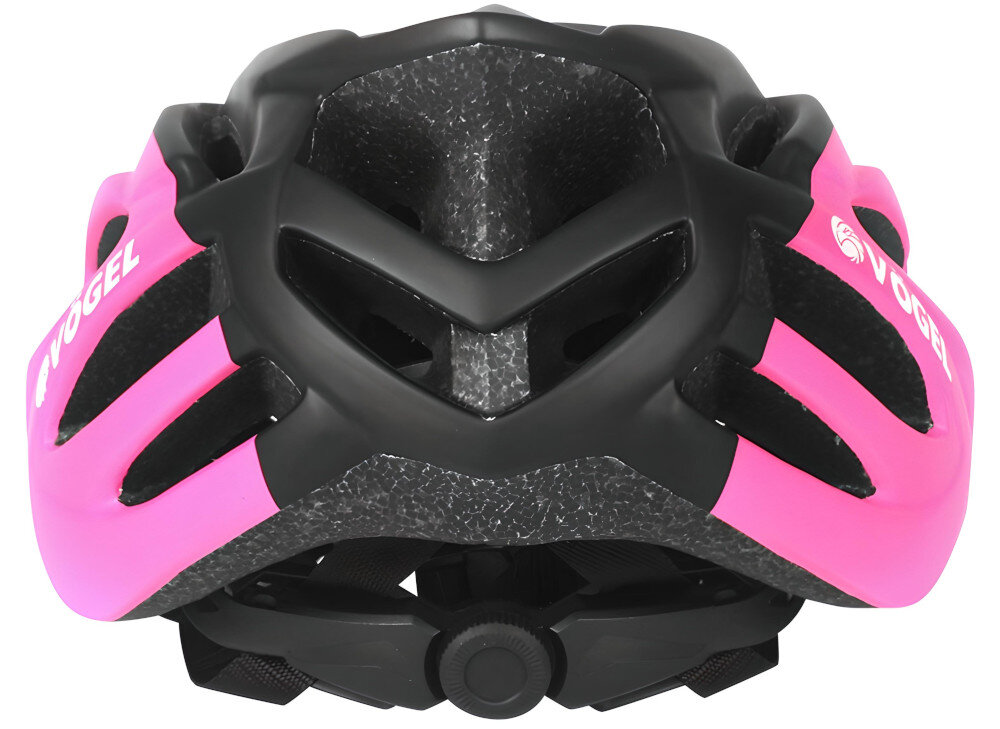 Kask rowerowy VÖGEL VKA-933PK Różowo-czarny Szosowy (rozmiar M-L) szosowy w rozmiarze M-L dla osób dorosłych zadbanie o własne bezpieczeństwo chroni głowę absolutna ochrona