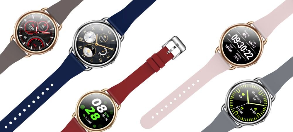 Smartwatch BEMI Cosmo ekran bateria czujniki zdrowie sport pasek ładowanie pojemność rozdzielczość łączność sterowanie krew puls rozmowy smartfon aplikacja