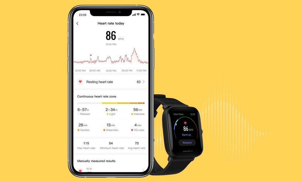 Smartwatch AMAZFIT Bip U Pro telefon