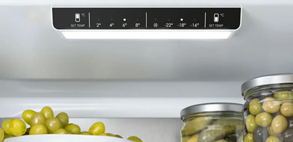 ASKO R23841B lodówka panel sterowanie oświetlenie led wysokość miejsce wydajność ergonomia