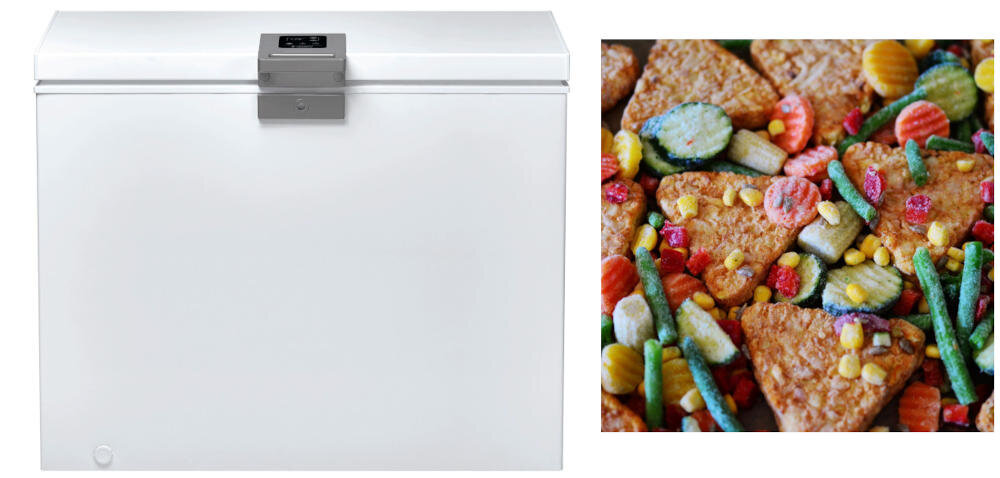 CANDY CMCH 302 EL/N mrożenie zamrażarka skrzyniowa kuchnia mrożonki lody