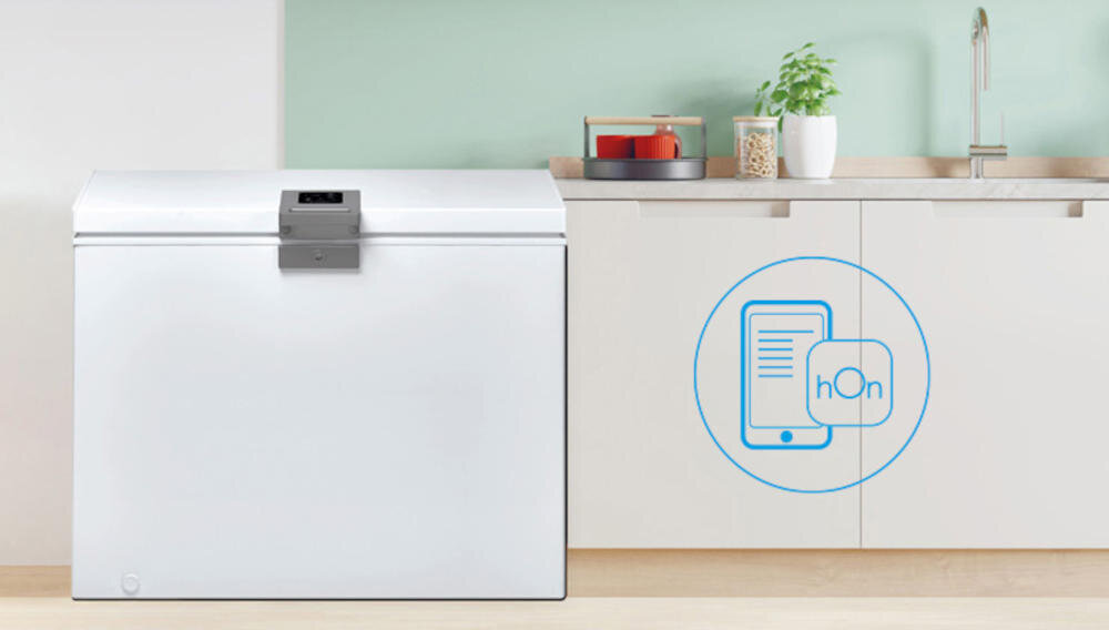 CANDY CMCH 302 EL/N aplikacja użytkowanie hon smartfon zapasy lista zakupów kontrola data ważność