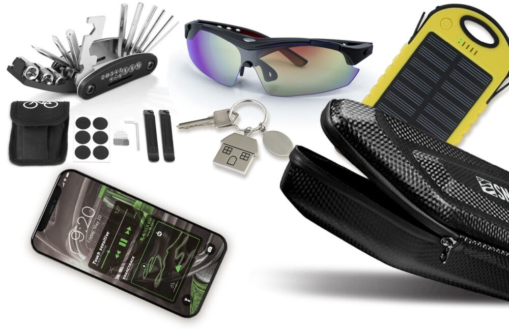 Torba rowerowa na ramę FOREVER Snake Track ST01 Czarny rzeczy osobiste warunki telefon konstrukcja wodoszczelność lekka praktyczna rama kierownica