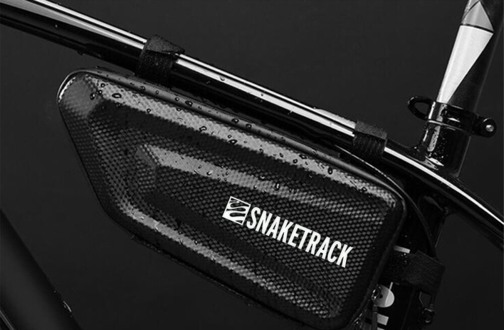 Torba rowerowa na ramę FOREVER Snake Track ST01 Czarny rzeczy osobiste warunki telefon konstrukcja wodoszczelność lekka praktyczna rama kierownica