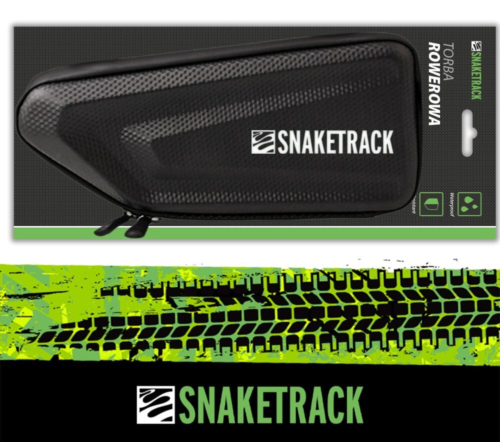 Torba rowerowa na ramę FOREVER Snake Track ST01 Czarny rzeczy osobiste warunki telefon konstrukcja wodoszczelność lekka praktyczna rama kierownica