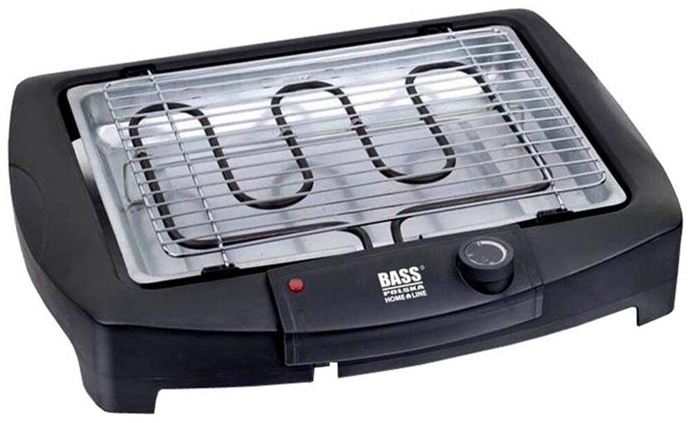 Grill elektryczny BASS POLSKA BH19006 ochrona przed wiatrem, optymalna temperatura, kontroler termostatu