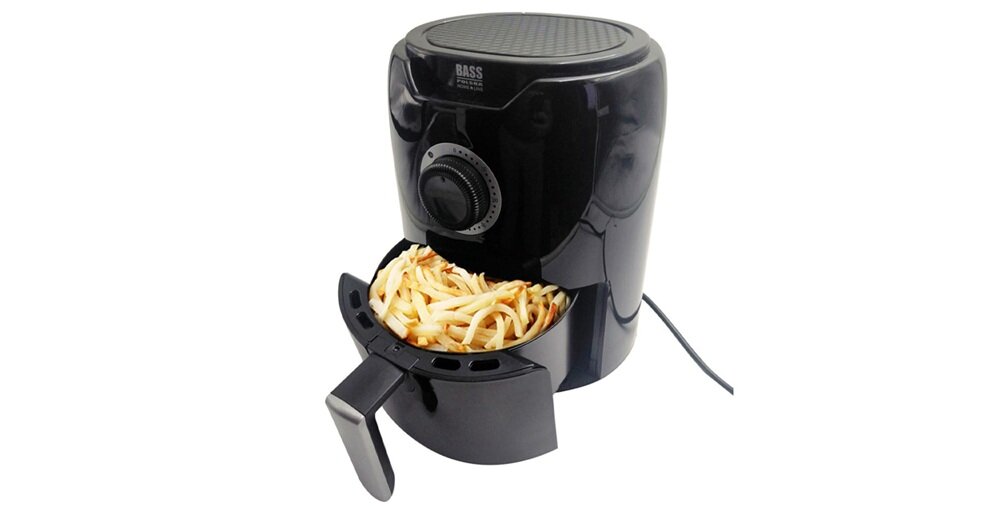 Frytkownica beztłuszczowa BASS POLSKA BH10870 Air Fryer rozmrażanie, podgrzewanie, opiekanie i smażenie, pojemna misa, dla całej rodziny