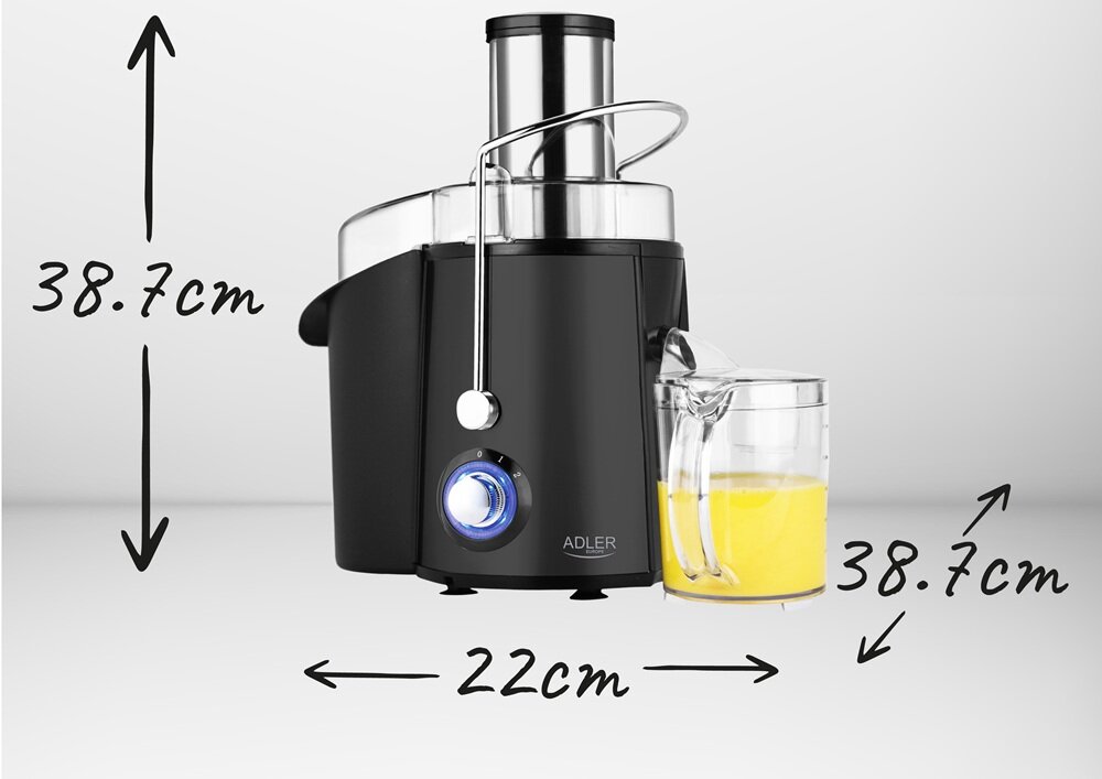 Sokowirówka ADLER AD 4127 funkcjonalność, elegancki wygląd, codziennie świeży sok